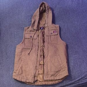 Brown Wrangler Hooded Vest